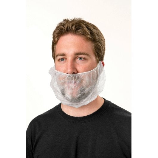 Non Woven Restraint Non-Dry Woven Beard Restraint, 10 x 100 each Case - Bar Towels & Kitchen Textiles