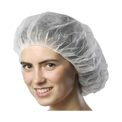 Cellucap 21 Inch Flat Pack White Bouffant Cap, 10 x 100 each Case - DOT product image 2