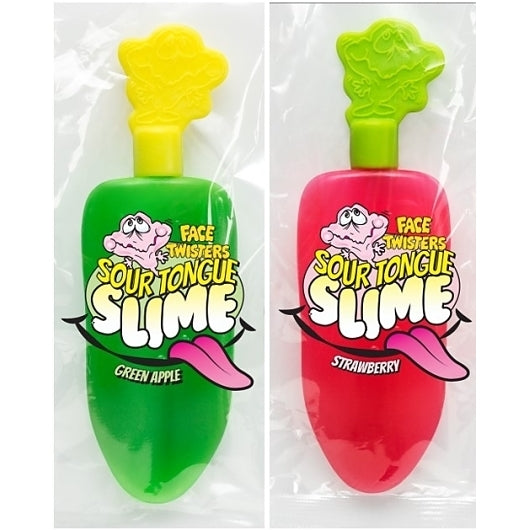 Face Twisters Sour Tongue Slime: Strawberry/Green Apple, 6 x 24 x 1.4 oz Case - Candy & Confections - image 2