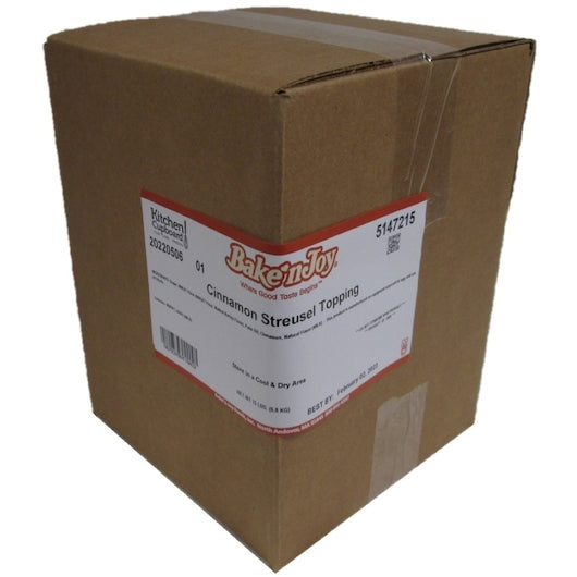 Bake'n Joy Cinnamon Streusel Topping Box, 1 x 15 lb Case - Bakery & Desserts