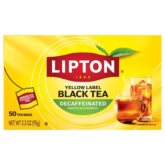 Lipton Decaf Tea Bag, 12 x 50 PC Case - Coffee & Tea