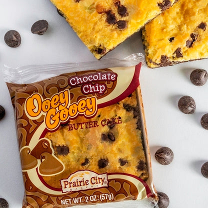 Prairie City Bakery Ooey Gooey Chocolate Chip Butter Cake, 6 x 10 x 2 oz Case - DOT product image 4