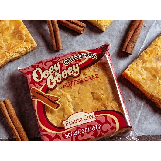 Prairie City Bakery Individually Wrapped Ooey Gooey Cinnamon Butter Cake, 6 x 10 x 2 oz Case - Bakery & Desserts