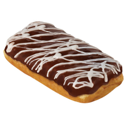 Premium Long John Premium Custard Filled Chocolate Iced With White Icing Drizzle Long John, 4 x 6 x 4.9 oz Case - DOT product image 3