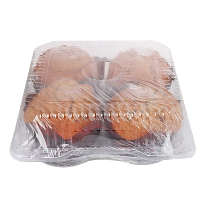 Prairie Banana Nut Down Home Tulip Wrapper Clamshell Muffin, 6 x 20 oz Case - Bakery & Desserts