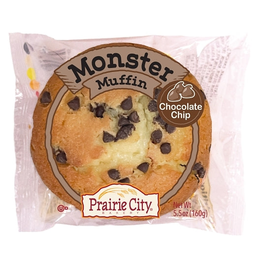 Prairie City Bakery Chocolate Chip Monster Muffin, 8 x 6 x 5.5 oz Case - Bakery & Desserts - image 2