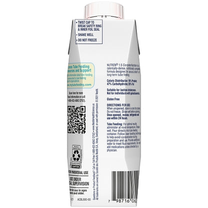 Nutren 1.5 Cal Unflavored Liquid Formula, 24 x 8.45 fl oz Case - DOT product image 4