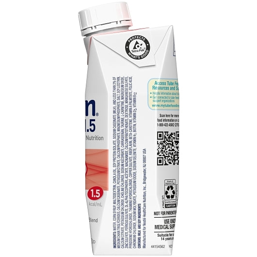 Nutren 1.5 Cal Unflavored Liquid Formula, 24 x 8.45 fl oz Case - DOT product image 3