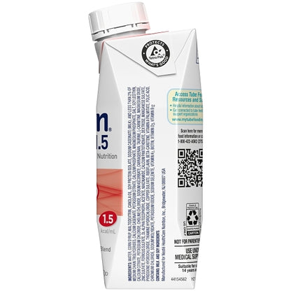 Nutren 1.5 Cal Unflavored Liquid Formula, 24 x 8.45 fl oz Case - DOT product image 3