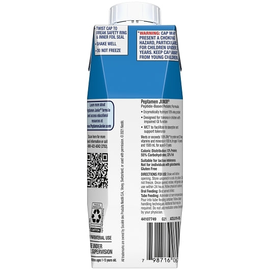Peptamen Junior Unflavored, 24 x 8.45 fl oz Case - DOT product image 7
