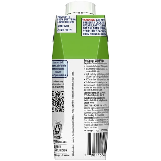 Peptamen Junior Pediatric Liquid Rtd Complete With Prebio Elemental Nutrition Formula, 24 x 8.45 fl oz Case - DOT product image 7