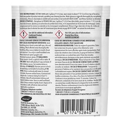Diversey Beer Clean Low Suds Powder Glass Cleaner Pouch, 100 x 0.5 oz Case - Cleaners & Sanitizers