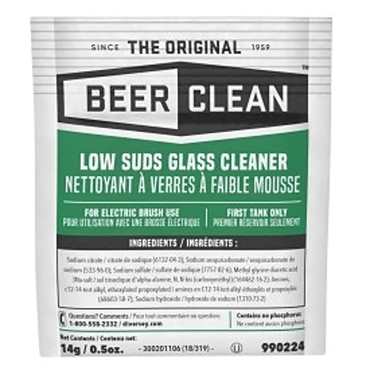 Diversey Beer Clean Low Suds Powder Glass Cleaner Pouch, 100 x 0.5 oz Case - DOT product image 2