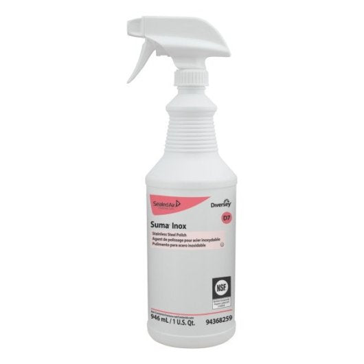 Suma Tran Inox Stainless Steel Polish, 6 x 32 fl oz Case - Cleaners & Sanitizers