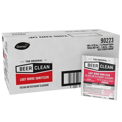 Diversey Beer Clean Last Rinse Sanitizer Powder Pouch, 100 x 0.25 each Case - DOT product image 2