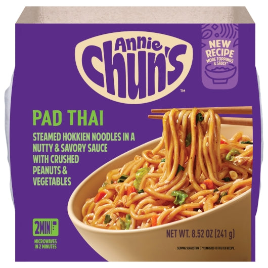 Annie Chun's Pad Thai Noodle Bowl With Vegetables, 6 x 8.52 oz Case - Prepared Foods