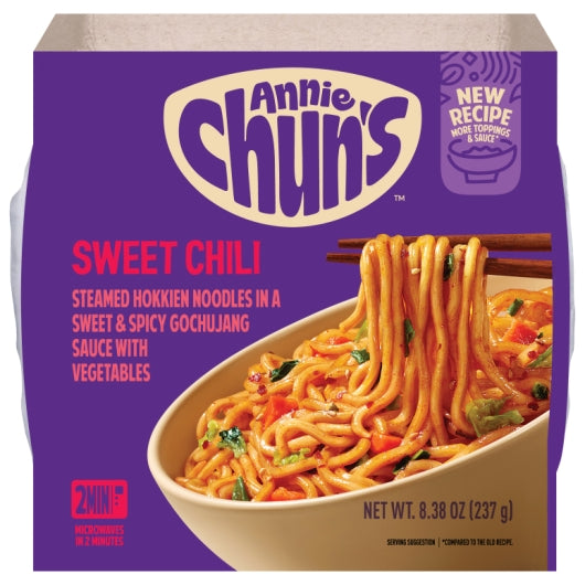 Annie Chun's Sweet Chili Noodle Bowl With Vegetables, 6 x 8.38 oz Case - Prepared Foods