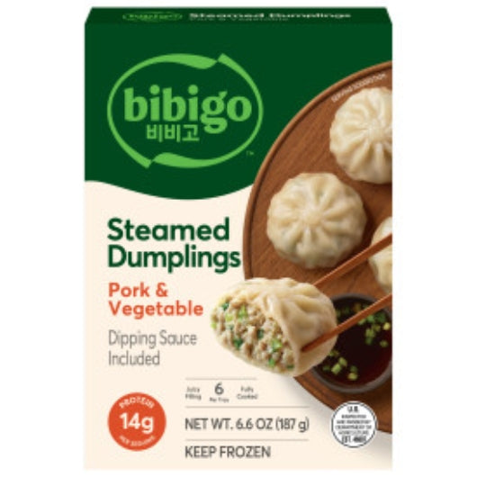 Bibigo Potstickers/dumpling Pork, 9 x 6.6 oz Case - Frozen Snacks & Appetizers