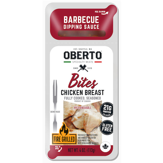 Oberto Chicken Bites Bbq, 5 x 6 x 4 oz Case - Frozen Meat & Seafood