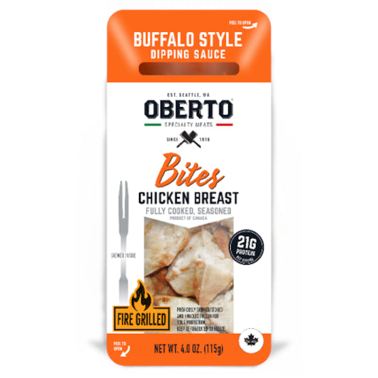 Oberto Chicken Bites Buffalo, 5 x 6 x 4 oz Case - Frozen Meat & Seafood