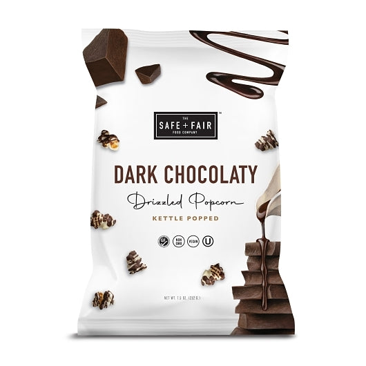 Safe + Fair Drizzled Popcorn Dark Chocolaty Drizzled Popcorn, 6 x 5.5 oz Case - DOT product image 2