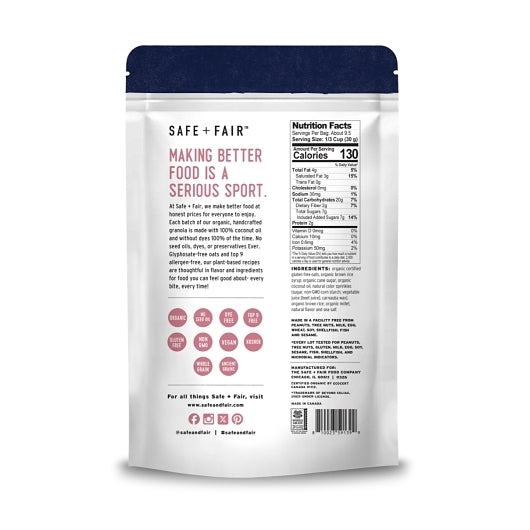 Safe + Fair Premium Birthday Cake Granola, 6 x 10 oz Case - Bakery & Desserts