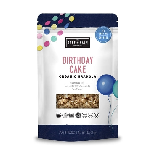 Safe + Fair Premium Birthday Cake Granola, 6 x 10 oz Case - Bakery & Desserts - image 2