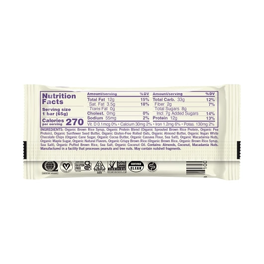 Gomacro White Chocolate & Macadamia Nuts Bar Master Case, 12 x 1 ct Case - Nuts & Seeds - image 2