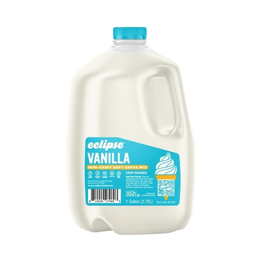 Eclipse Non- Dairy Vanilla Frozen Dessert Soft Serve Mix, 4 x 9 lb Case - Pantry Ingredients