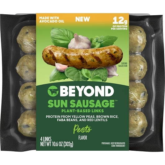 Beyond Meat Vegan Sun Sausage: Pesto, 6 x 4 ct Case - Prepared Foods - image 2