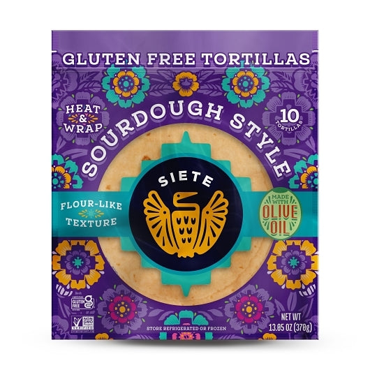 Siete Family Foods Sourdough Corn Tortillas, 10 x 13.05 oz Case - Frozen Vegetables & Sides - image 2