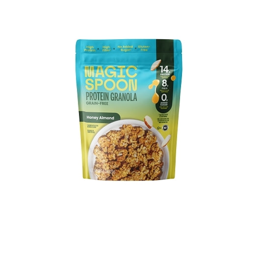 Magic Spoon Honey Almond Protein Granola, 4 x 8 oz Case - Pantry Ingredients