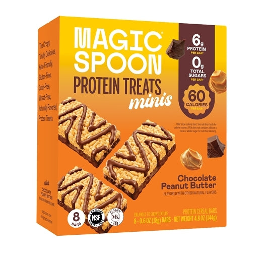 Magic Spoon Chocolate Peanut Butter Mini Protein Treats, 8 x 4 oz Case - Candy & Confections