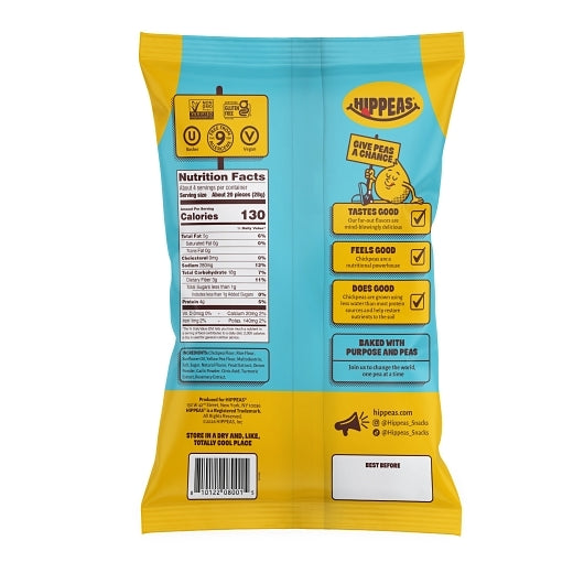 Hippeas Non-Gmo Chickpea Puffs -Groovy White Cheddar, 12 x 4 oz Case - DOT product image 2