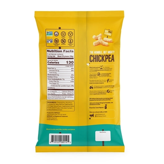 Hippeas Non-Gmo Chickpea Puffs -Groovy White Cheddar, 6 x 8 oz Case - DOT product image 3