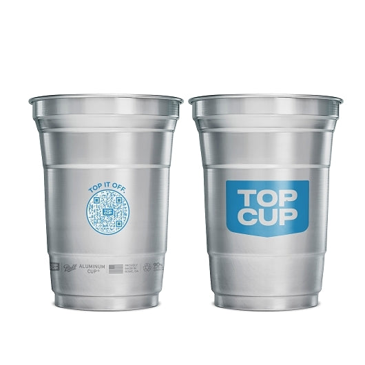 Top Cup Bulk Blue Top Cup 16 Oz, 15 x 40 each Case - Plates Bowls