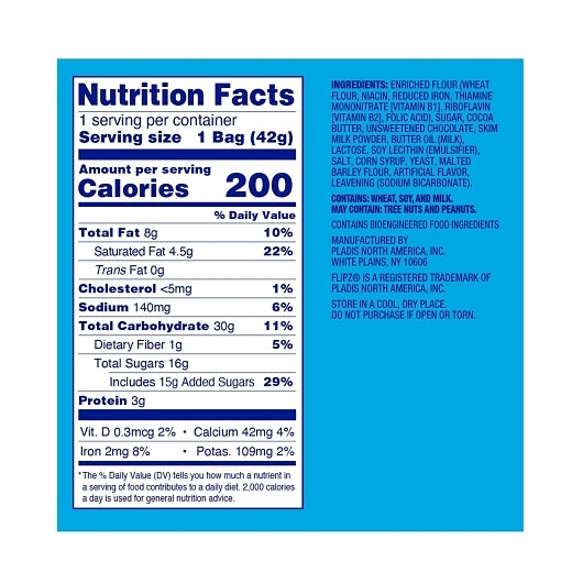 Flipz Milk Chocolate Impulse Peg Bag Open Stock, 12 x 1.5 oz Case - Pantry Ingredients