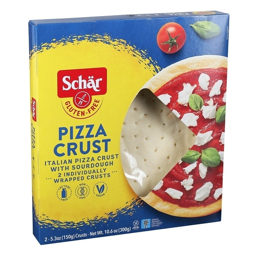 Schar Gluten Free Pizza Crust, 4 x 10.6 oz Case - Breads, Rolls & Buns