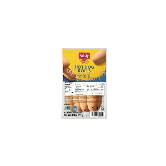 Schar Gluten Free Hot Dog Buns, 4 x 8 oz Case - Meat, Poultry & Seafood