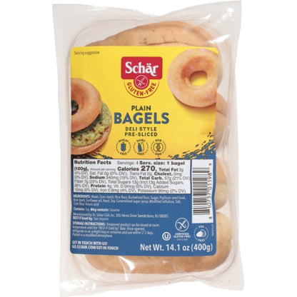 Schar GLUTEN FREE PLAIN BAGEL, 4 x 14.1 oz Case - DOT product image 7