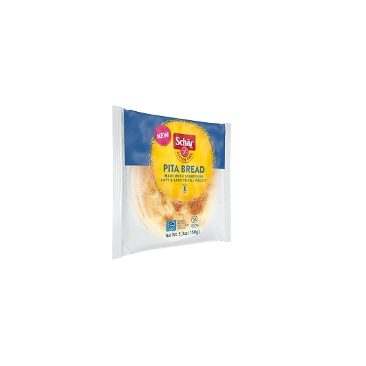 Schar Sourdough Soft Pocket Pita Bread, 6 x 5.3 oz Case - Breads, Rolls & Buns