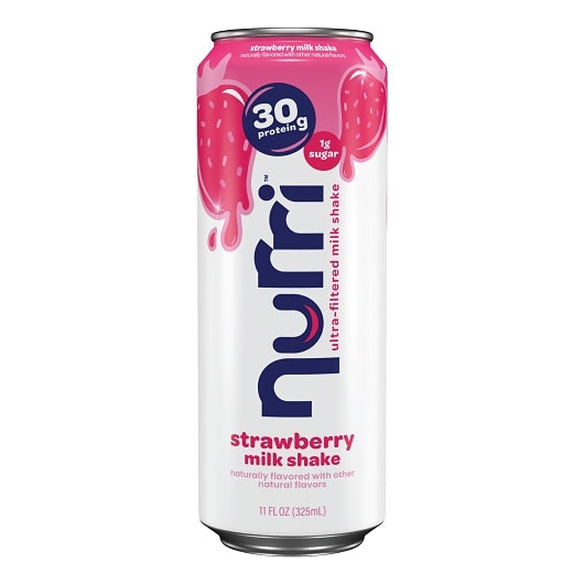 Nurri 30G Protein Ultra Filtered Strawberry Milk Shake, 1 x 12 ct Case - Beverages