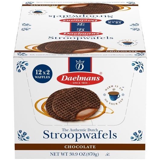 Daelmans Jumbo Chocolate Stroopwafel Wafer Duo Pack, 4 x 12 x 2.56 oz Case - DOT product image 3