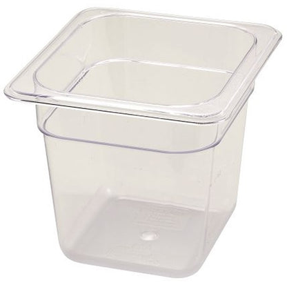 Winco Pan 1/6 Size 6 Inch Poly., 1 x 1 each Case - Cookware & Bakeware