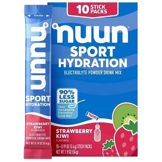 NUUN Sport Strawberry Kiwi Powder, 12 x 10 x 0.19 oz Case - Health & Personal Care
