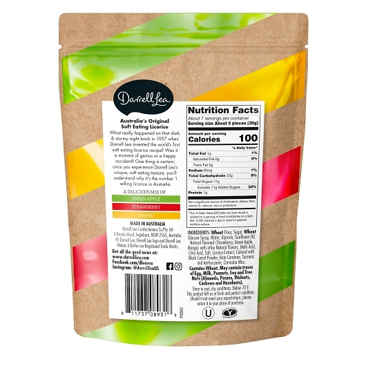 Darrell Lea Mixed Soft Licorice, 8 x 198.45 GR Case - DOT product image 6