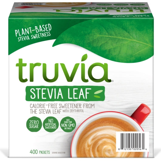 Truvia Sweetener, 1 x 400 each Case - Alternate product angle or state