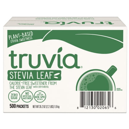 Truvia Natural Stevia Sweetener Packets, 1 x 500 x 2 GR Case - Pantry Ingredients