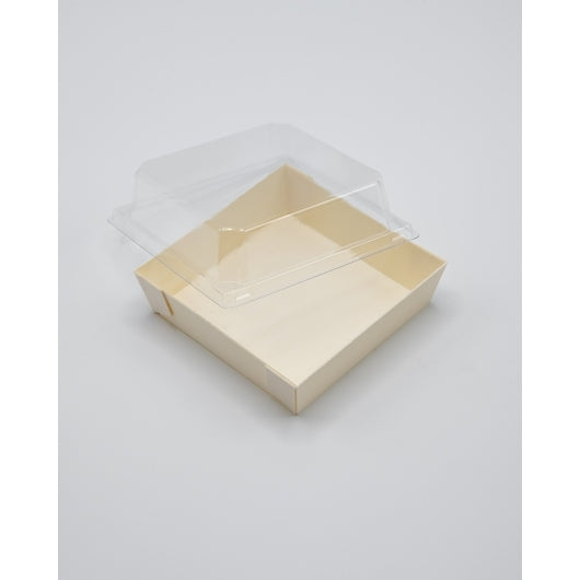 VerTerra Covered Tray 5.6X5.6", 100 x 1 each Case - Fast Food Baskets & Trays