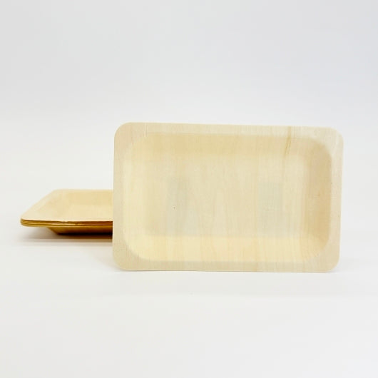 VerTerra Wooden Plate 9.3x6.7", 300 x 9.3 IN Case - Plates Bowls